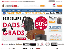 Tablet Screenshot of luggagebase.com